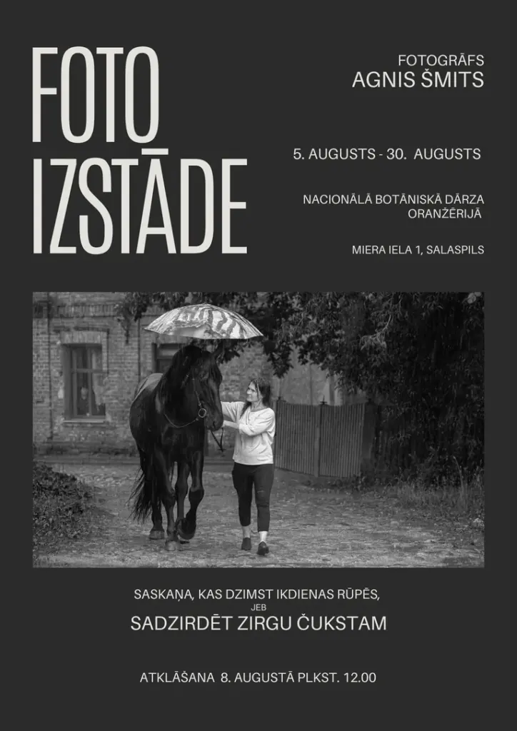 “Sadzirdēt zirgu čukstam” Salaspilī līdz 30. augustam: kas jāzina iedzīvotājiem