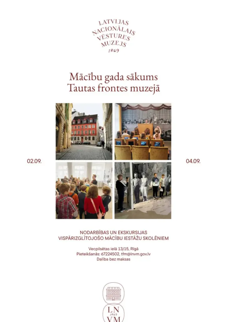 Mācību gada sākums Rīgā: muzeja nodarbības bez maksas