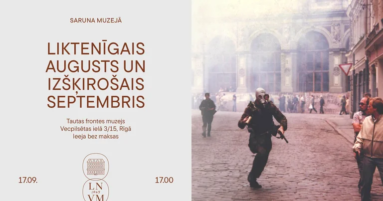 Rīgā bez maksas runās par 1991. gada augusta lūzumu